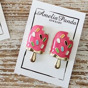 🍧opsicle Earrings Set - Pink and Multicolor